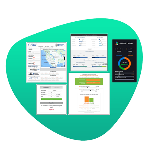 calculator embbeded in website
