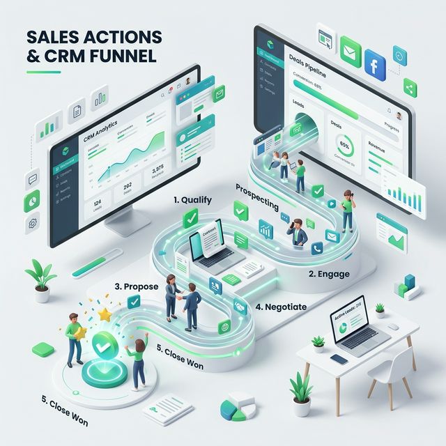 OnePageCRM HubSpot Sync Illustration